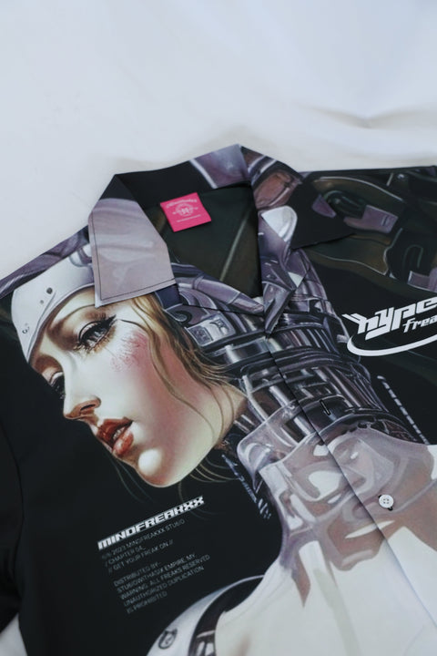 CYBORG VIRTUAL-COMPANION CAMP COLLAR SHIRT (RESTOCKED)
