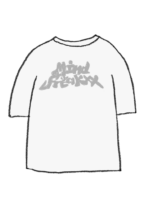 WANDER SCRIPT REFLECTIVE LOGO TEE (WHITE)