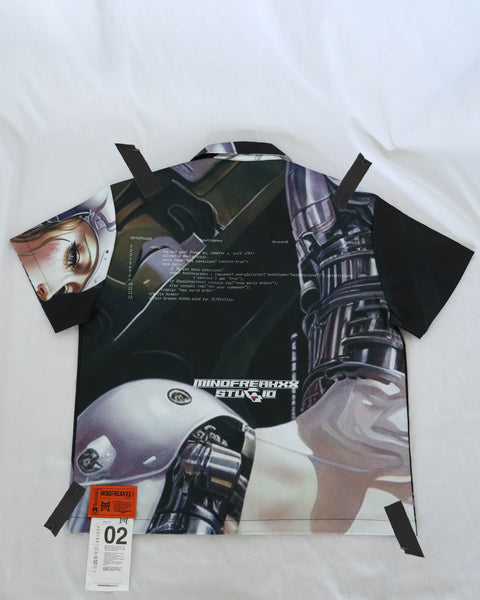 CYBORG VIRTUAL-COMPANION CAMP COLLAR SHIRT (RESTOCKED)