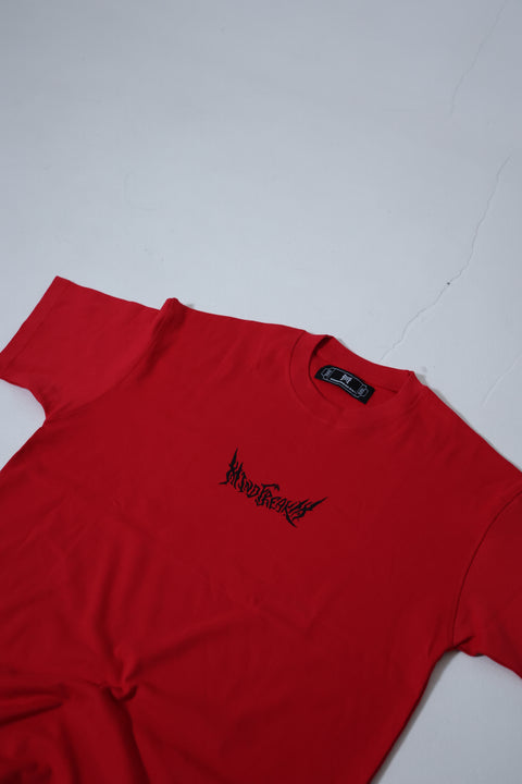 DRAGON TRIBAL EMBLEM OVERSIZED TEE (FIRE RED)