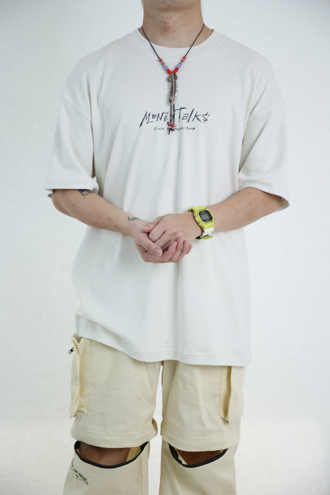 MONEYTALKS OVERSIZED TEE (OFF-WHITE)