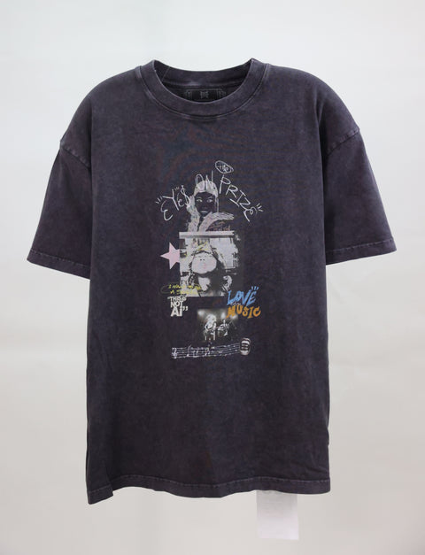 EYES ON THE PRIZE JOURNAL TEE (STONEWASHED GREY)