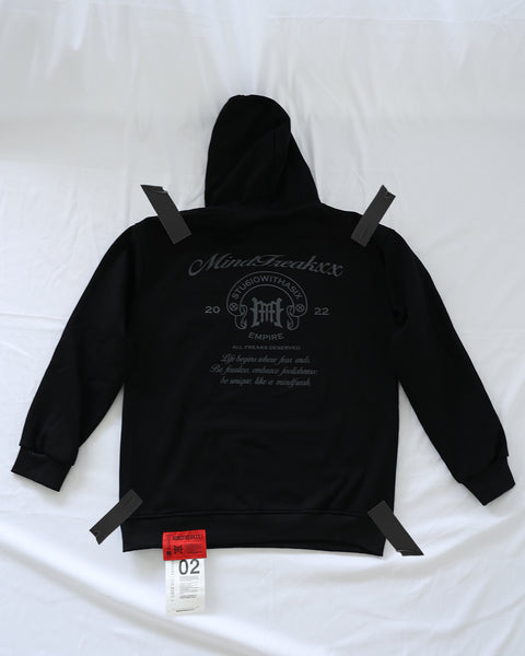 MINDFREAKXX TRIUMPH CREST, OVERSIZED HOODIE (NIGHTMARE)