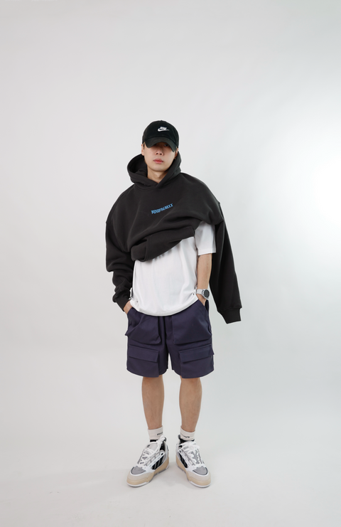 FREAKSTAR ESSENTIAL HOODIE (SKYBLUE ON GREY)