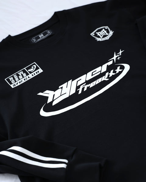 HYPER-FREAKXX ATHLETIC JERSEY, OVERSIZED LONG SLEEVE TEE (NIGHTMARE)