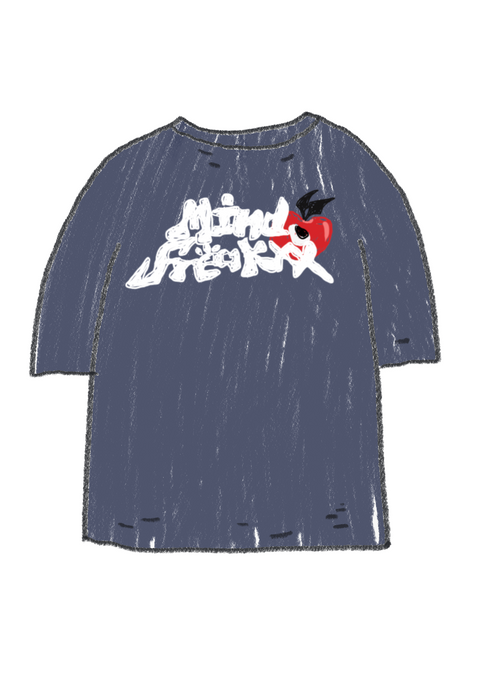 WANDER MORBI LOGO TEE (GREYBLUE)