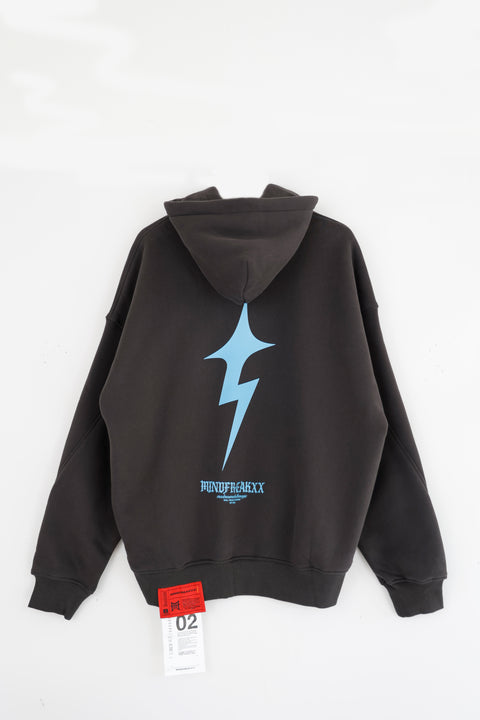 FREAKSTAR ESSENTIAL HOODIE (SKYBLUE ON GREY)