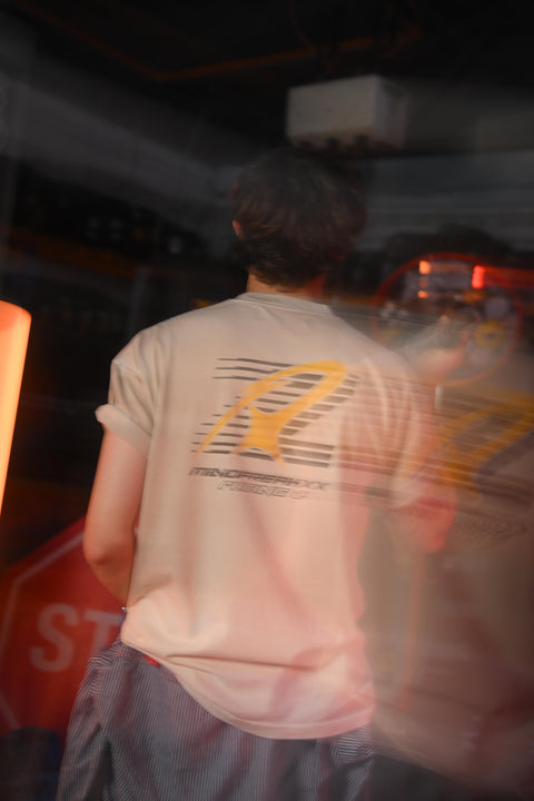 CRUSHING NOISE GARAGE TEE (ACID WASHED BEIGE)