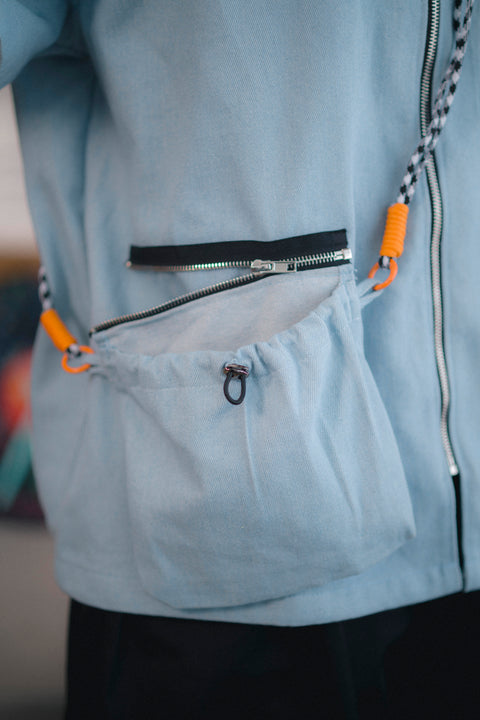 19+ DETACHABLE POCKET DENIM UNIFORM