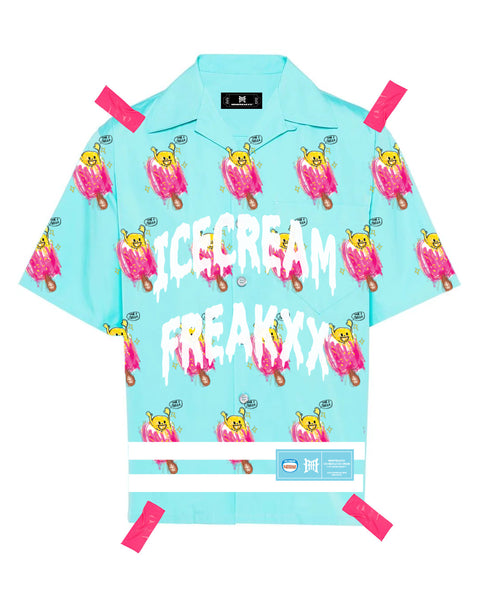 ICECREAM FREAKXX CUBAN COLLAR SHIRT